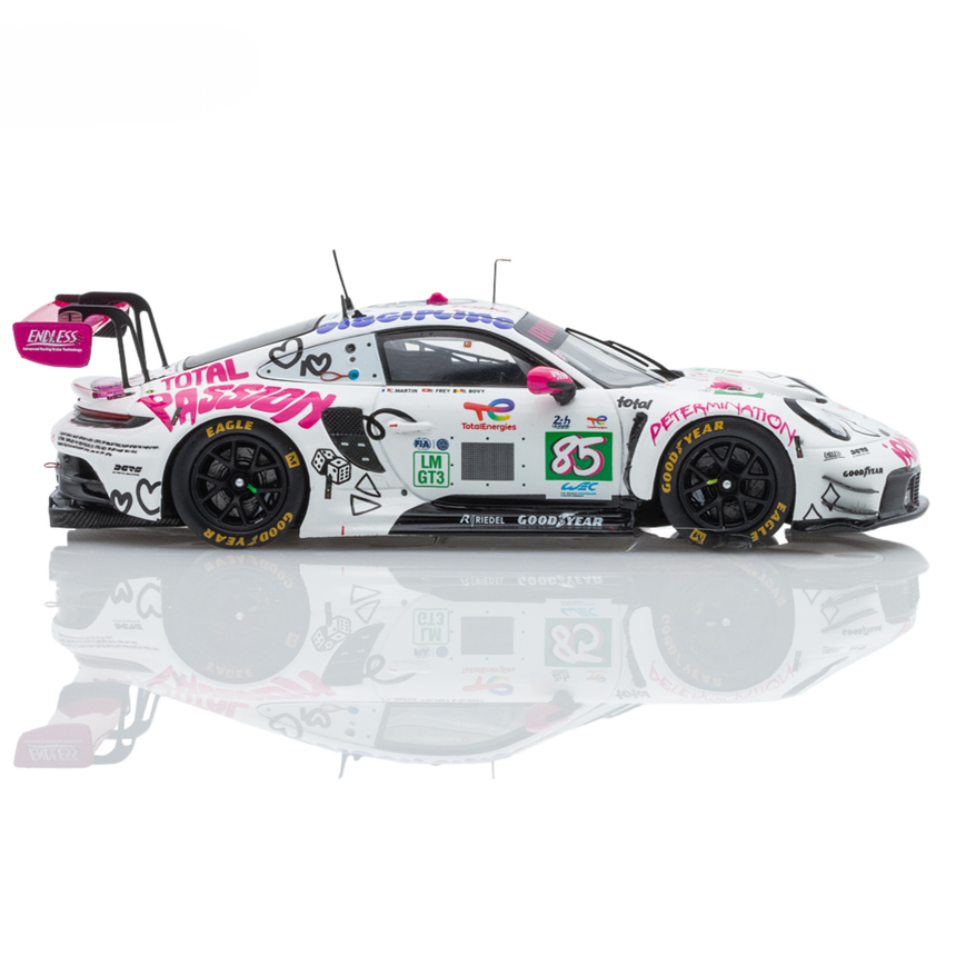 Spark Models Porsche 911 GT3 R LMGT3 No.85 IRON DAMES - Le Mans 24H 2025 - C. Martin - R. Frey - S. Bovy 1/43 Scale Model