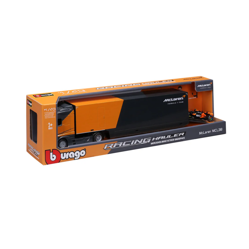 Bburago F1 McLaren F1 Racing Transporter MCL38 2024 - Lando Norris 1/43 Scale