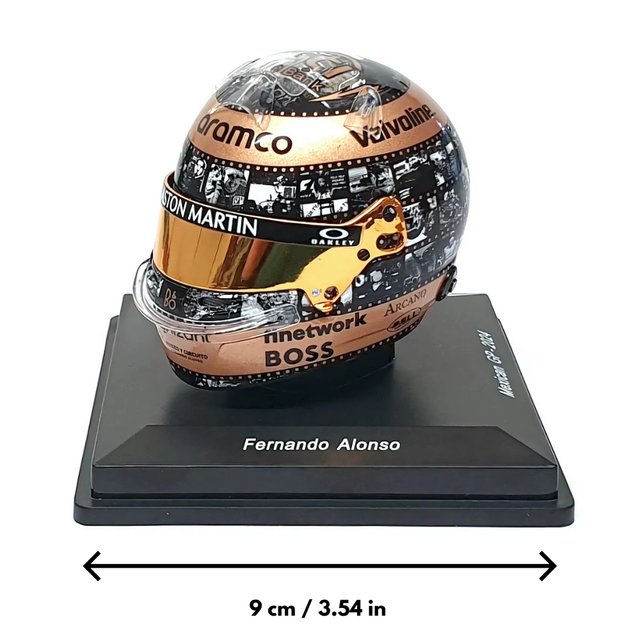 Spark Models Fernando Alonso - Mexican GP 2024 Mini Replica Helmet 1/5 Scale
