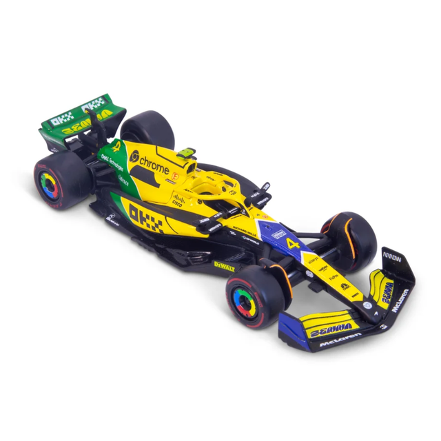 Bburago F1 McLaren F1 MCL38 2024 No.4 - Lando Norris Senna Livery 1/43 Scale Model