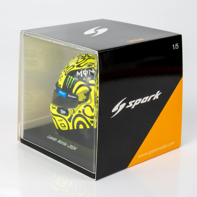 Spark Models F1 2024 Lando Norris McLaren F1 Team 1/5 Scale Mini Replica Helmet Model