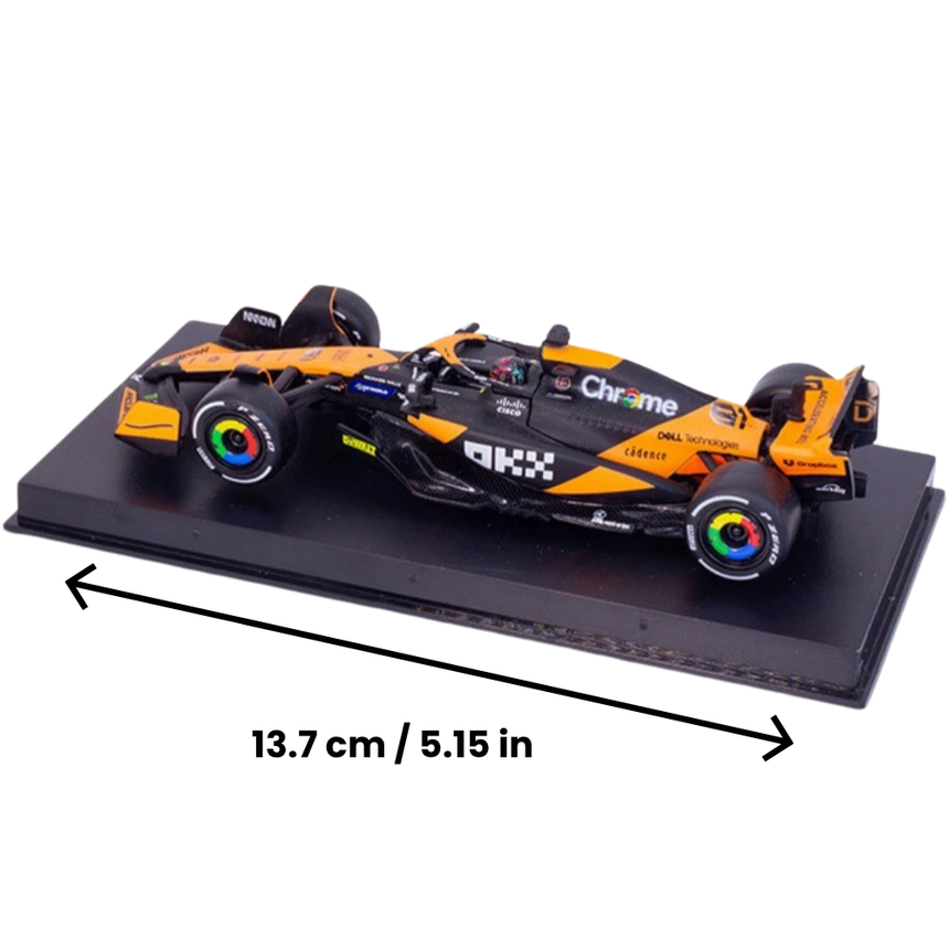 Bburago F1 McLaren F1 MCL38 2024 With Helmet - Oscar Piastri 1/43 Scale