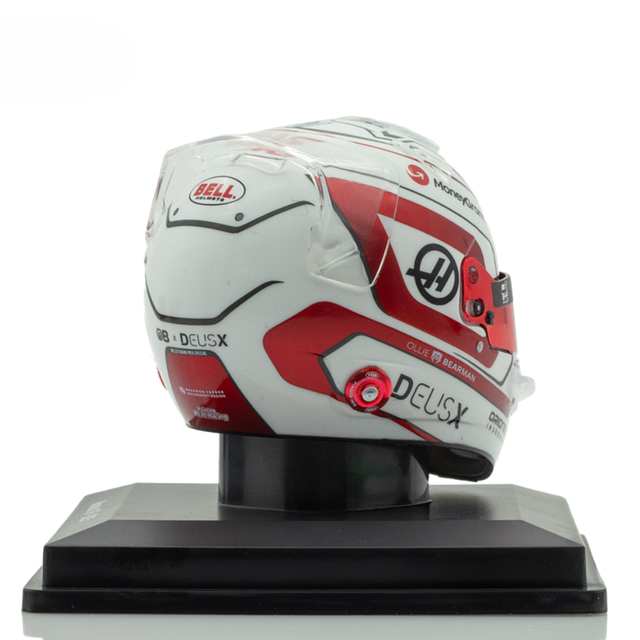 Spark Models F1 MoneyGram Haas F1 Team - Ollie Bearman - Monaco GP 2025 Mini Replica Helmet 1/5 Scale