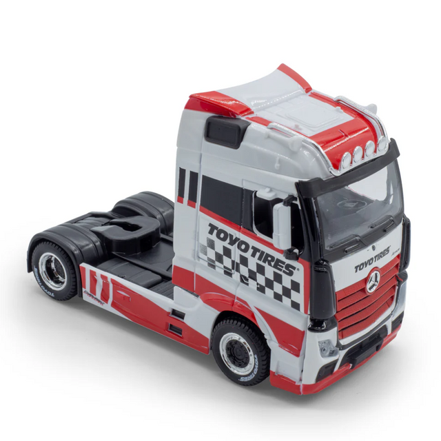 Bburago Street Fire Haulers Custom Cabs MB Actros Gigaspace Red 1/43 Scale Model