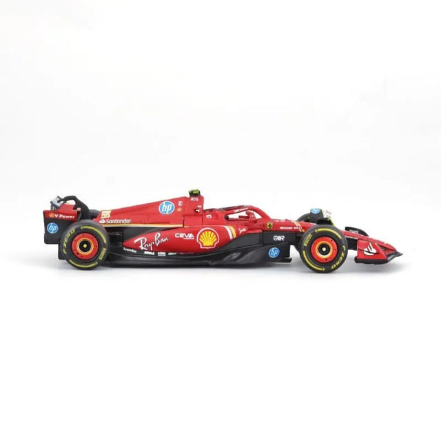 Bburago F1 2024 Ferrari F1 SF-24 With Helmet - Carlos Sainz 1/43 Scale Model
