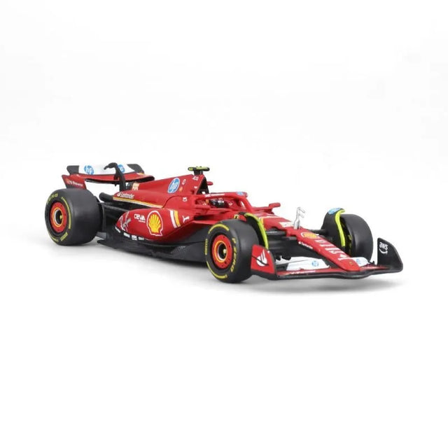 Bburago F1 2024 Ferrari F1 SF-24 With Helmet - Carlos Sainz 1/43 Scale Model