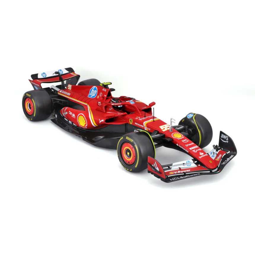 Bburago F1 2024 Ferrari F1 Team Scuderia Ferrari SF-24 - Charles Leclerc With Helmet 1/18 Scale