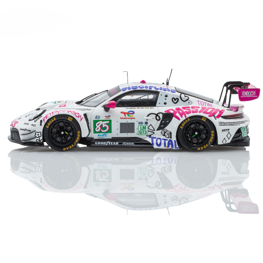 Spark Models Porsche 911 GT3 R LMGT3 No.85 IRON DAMES - Le Mans 24H 2025 - C. Martin - R. Frey - S. Bovy 1/43 Scale Model