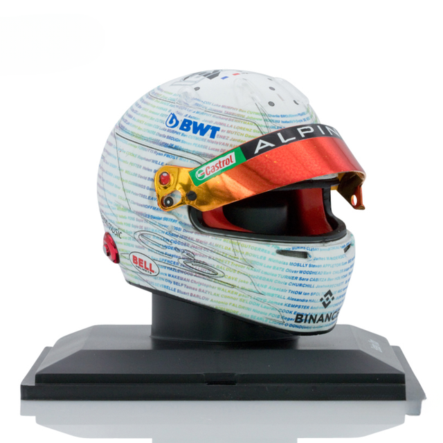 Spark Models F1 BWT Alpine F1 Team - Esteban Ocon - British GP 2023 1/5 Scale Mini Replica Helmet