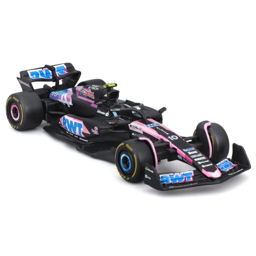 Bburago F1 BWT Alpine F1 Team A524 2024 With Helmet - Pierre Gasly 1/43 Scale