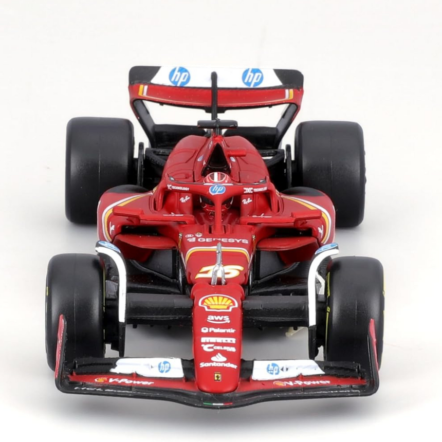 Bburago F1 2024 Ferrari F1 SF-24 #16 With Helmet - Charles Leclerc 1/43 Scale