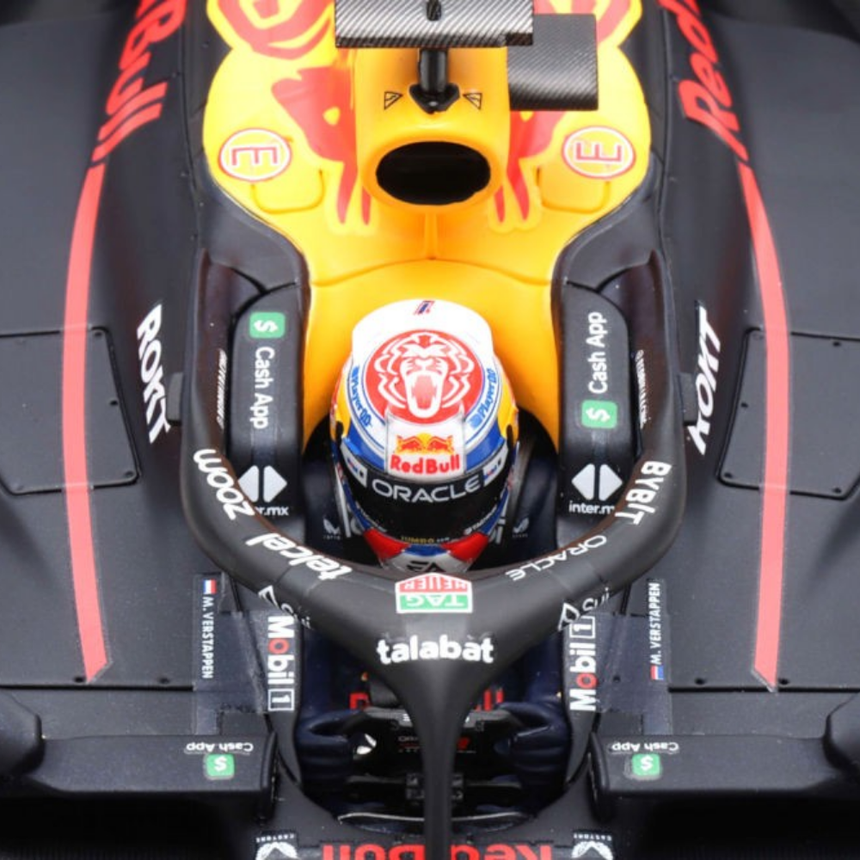 Spark Models F1 Oracle Red Bull Racing RB19 No.1 Oracle Red Bull Racing 2nd Sprint Race Qatar GP 2023 - Max Verstappen 1/18 Scale