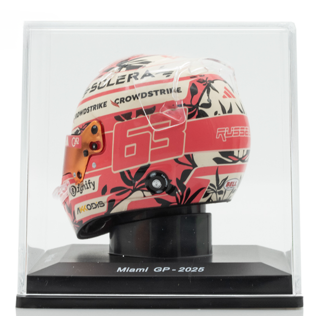 Spark Models F1 Mercedes-AMG PETRONAS F1 Team - George Russell - Miami GP 2025 1/5 Scale Mini Replica Helmet