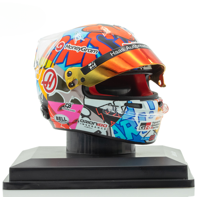 Spark Models F1 MoneyGram Haas F1 Team - Esteban Ocon - Miami GP 2025 1/5 Scale Mini Replica Helmet