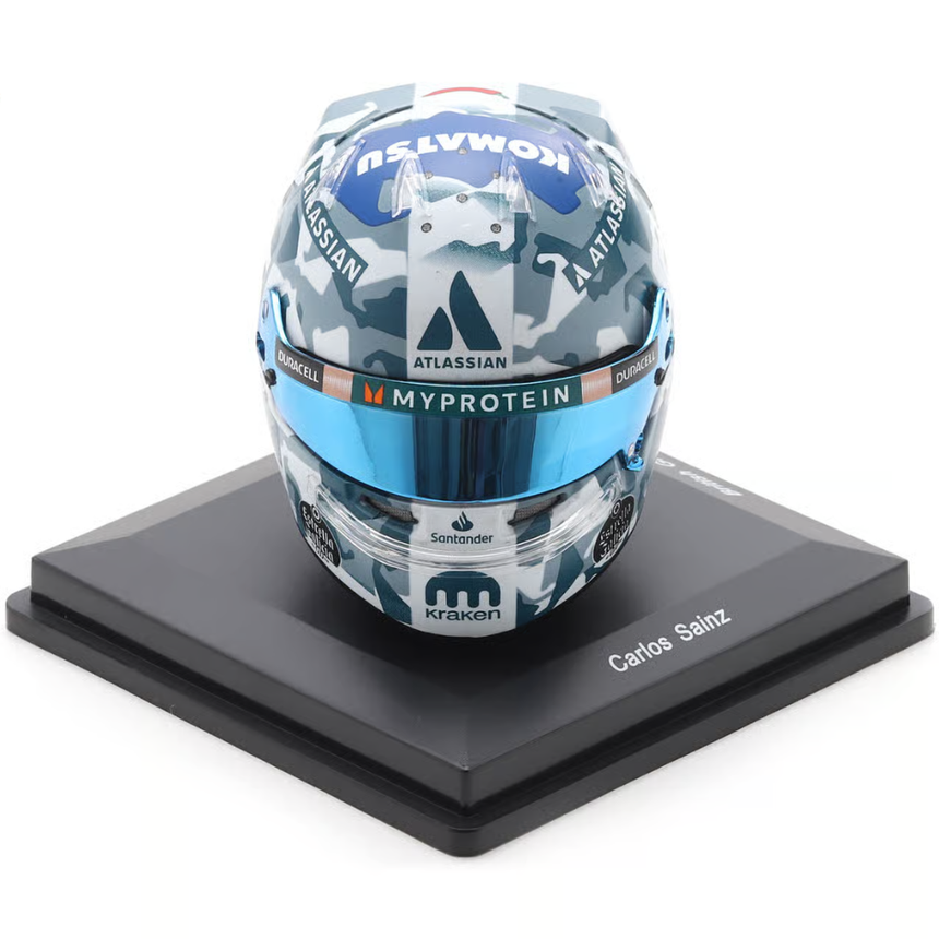 Spark Models F1 Williams Racing - Carlos Sainz - British GP 2025 Mini Replica Helmet 1/5 Scale Model