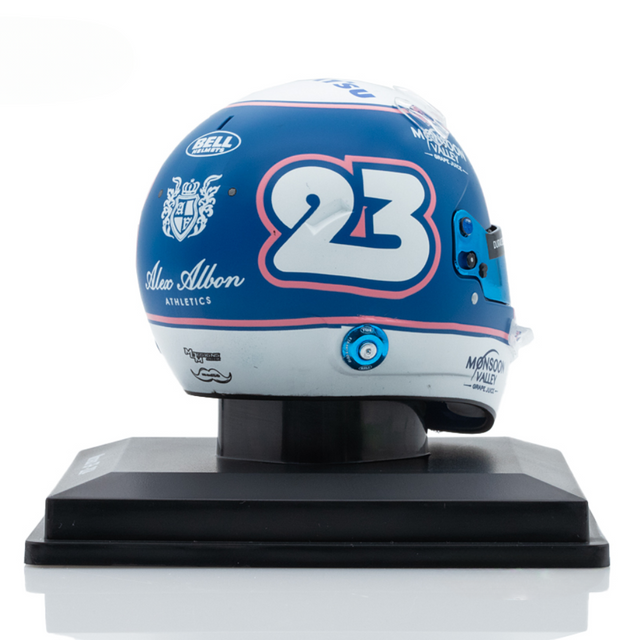 Spark Models Williams - Alexander Albon - Monaco GP 2024 Mini Replica Helmet 1/5 Scale Model