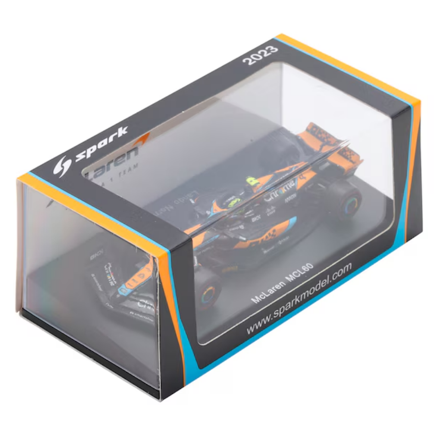 Spark Models F1 McLaren F1 Team MCL60 No.4 McLaren 2nd Japanese GP 2023 - Lando Norris 1/43 Scale