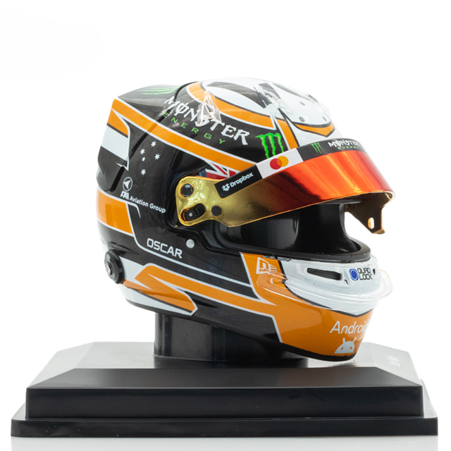 Spark Models F1 McLaren Formula 1 Team - Oscar Piastri - Monaco GP 2025 Mini Replica Helmet 1/5 Scale