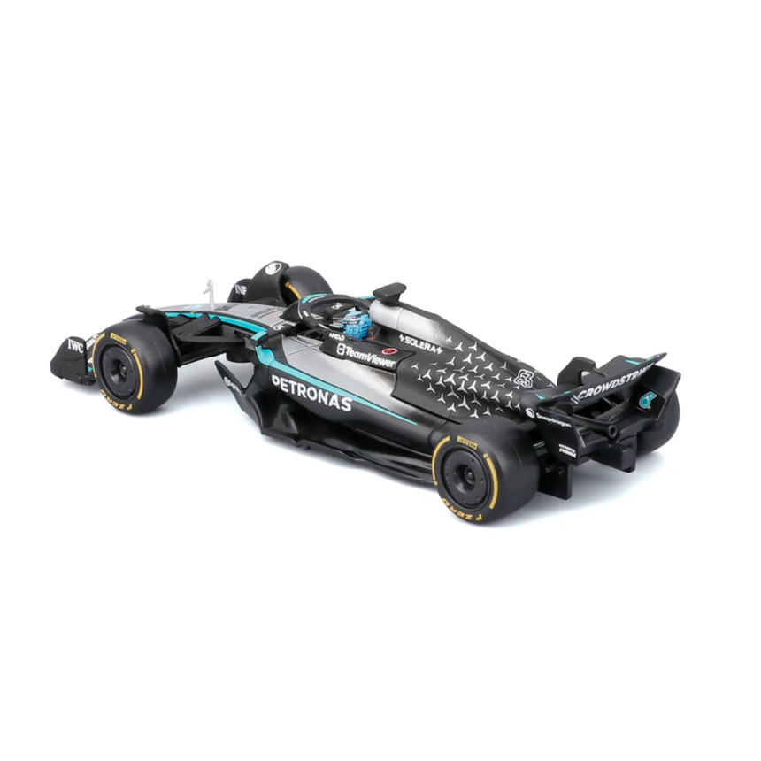 Bburago F1 Mercedes F1 Team AMG W16 2025 George Russell With Helmet 1/43 Scale Model