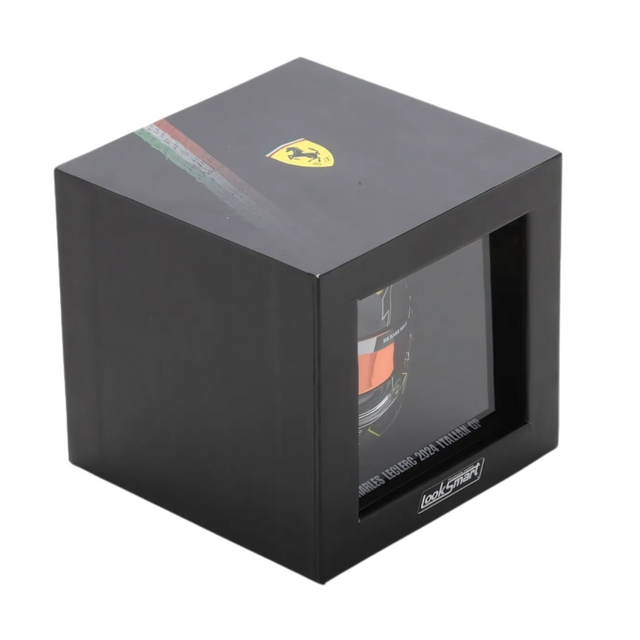 LookSmart Charles Leclerc Monza GP 2024 Mini Replica Helmet Model 1/5 Scale