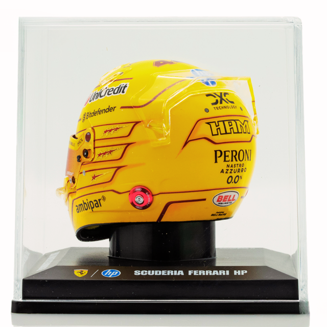 LookSmart F1 Lewis Hamilton – Scuderia Ferrari HP Monaco GP 2025 Mini Replica Helmet 1/5 Scale Model