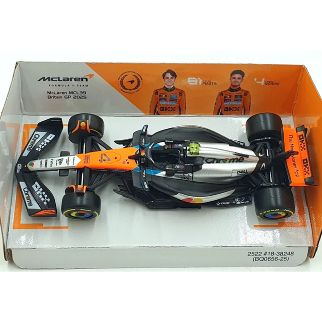 Bburago F1 McLaren F1 Team MCL39 - British GP Lando Norris 1/43 Scale Model
