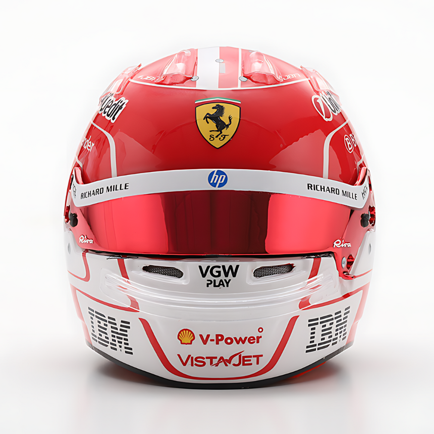 LookSmart Charles Leclerc - Scuderia Ferrari HP 2025 Mini Replica Helmet Model 1/5 Scale