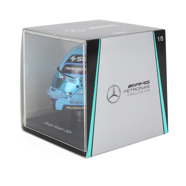 Spark Models George Russell - Abu Dhabi GP 2024 Mini Replica Helmet 1/5 Scale