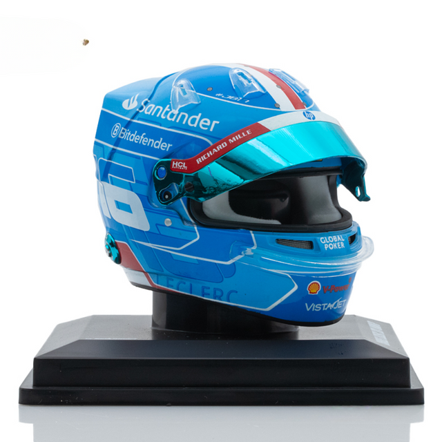 LookSmart Charles Leclerc Miami GP 2024 Mini Replica Helmet Model 1/5 Scale Model