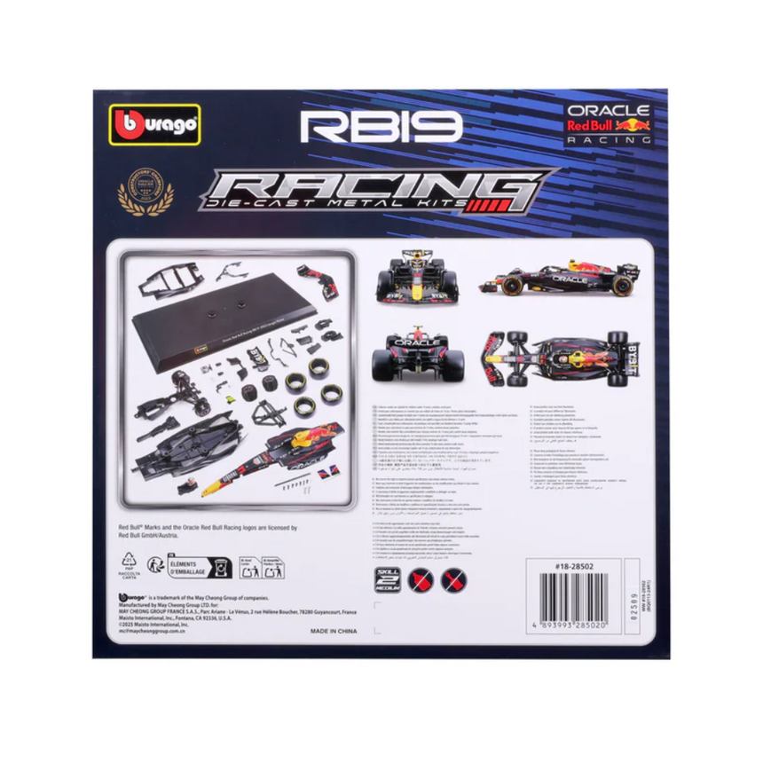 Bburago F1 Red Bull Racing RB19 2023 Model Kit - Sergio Perez 1/24 Scale