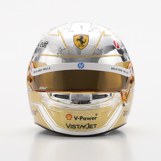 LookSmart F1 Lewis Hamilton – Scuderia Ferrari HP - Abu Dhabi GP 2025 1/5 Scale Mini Replica Helmet