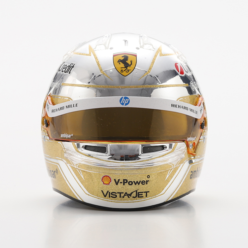LookSmart F1 Lewis Hamilton – Scuderia Ferrari HP - Abu Dhabi GP 2025 1/5 Scale Mini Replica Helmet