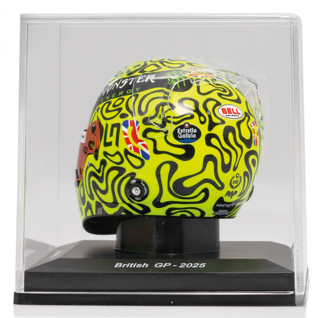 Spark Models F1 McLaren F1 Team - Lando Norris - British GP 2025 Mini Replica Helmet 1/5 Scale Model