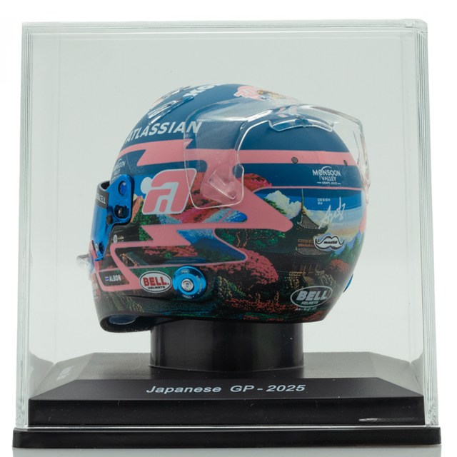 Spark Models F1 Williams Racing - Alexander Albon - Japanese GP 2025 Mini Replica Helmet 1/5 Scale