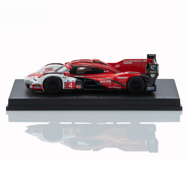 Spark Models Porsche 963 No.4 Porsche Penske Motorsport - Le Mans 24H 2024 - M. Jaminet - F. Nasr - N. Tandy 1/64 Scale Model