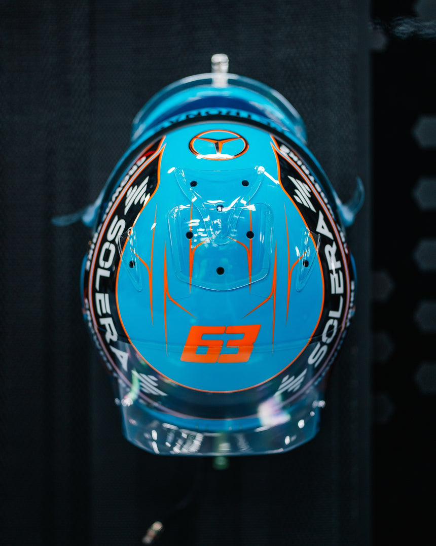 Spark Models Mercedes-AMG PETRONAS F1 Team - George Russell - British GP 2025 Mini Replica Helmet 1/5 Scale