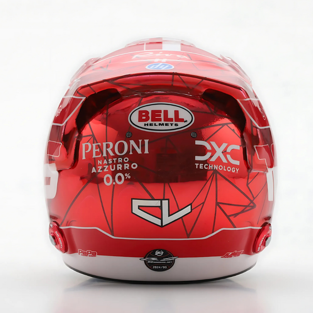 LookSmart Charles Leclerc Singapore GP 2024 Mini Replica Helmet Model 1/5 Scale Model