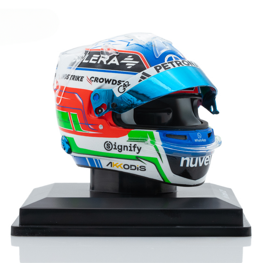 Spark Models F1 Mercedes-AMG PETRONAS F1 Team - Kimi Antonelli - 2025 Mini Replica Helmet Model 1/5 Scale Model