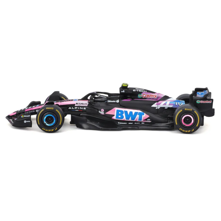 Bburago F1 BWT Alpine F1 Team A524 2024 With Helmet - Pierre Gasly 1/43 Scale