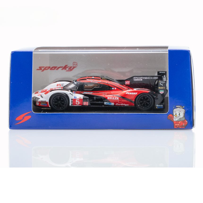 Spark Models Porsche 963 No.5 Porsche Penske Motorsport - 6th Le Mans 24H 2024 - M. Campbell - M. Christensen - F. Makowiecki 1/64 Scale Model
