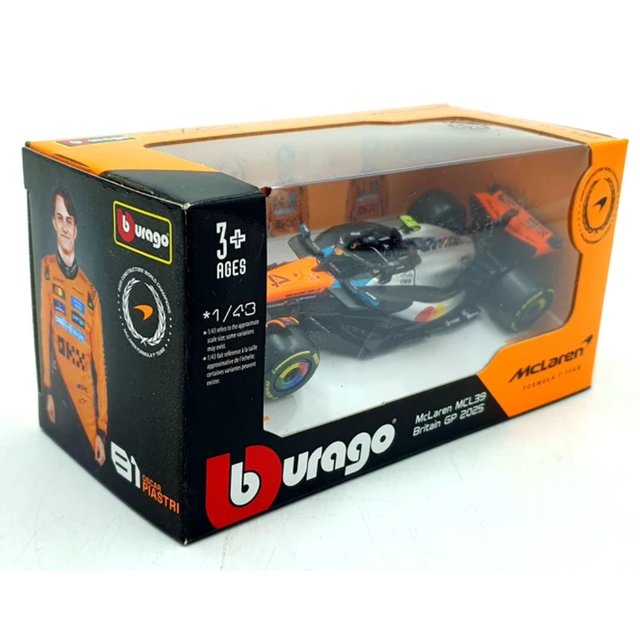 Bburago F1 McLaren F1 Team MCL39 - British GP Lando Norris 1/43 Scale Model