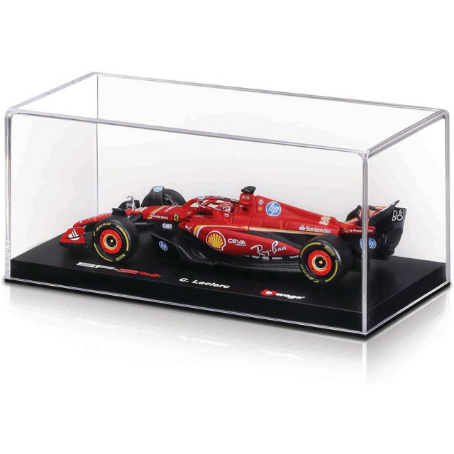 Bburago F1 2024 Ferrari F1 SF-24 #16 With Helmet - Charles Leclerc 1/43 Scale Model