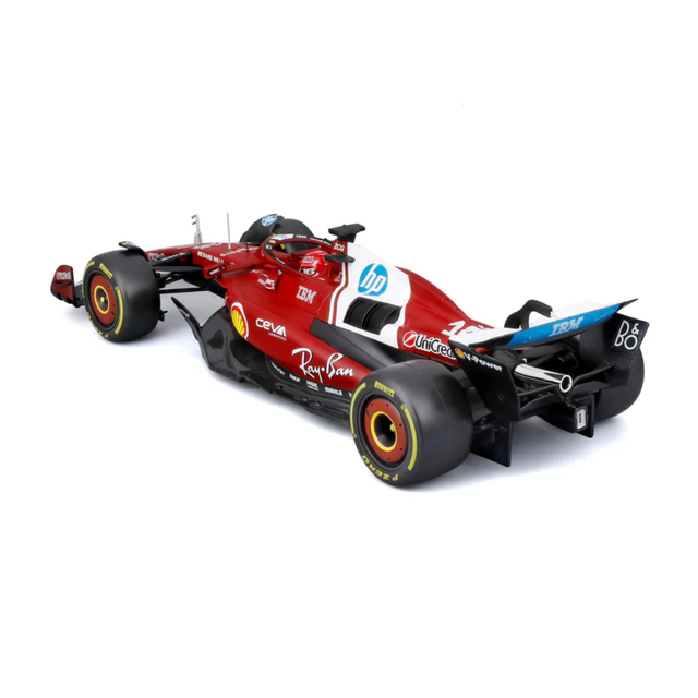 Bburago Ferrari F1 Team Ferrari SF-25 2025 Charles LeClerc with Helmet 1/18 Scale Model