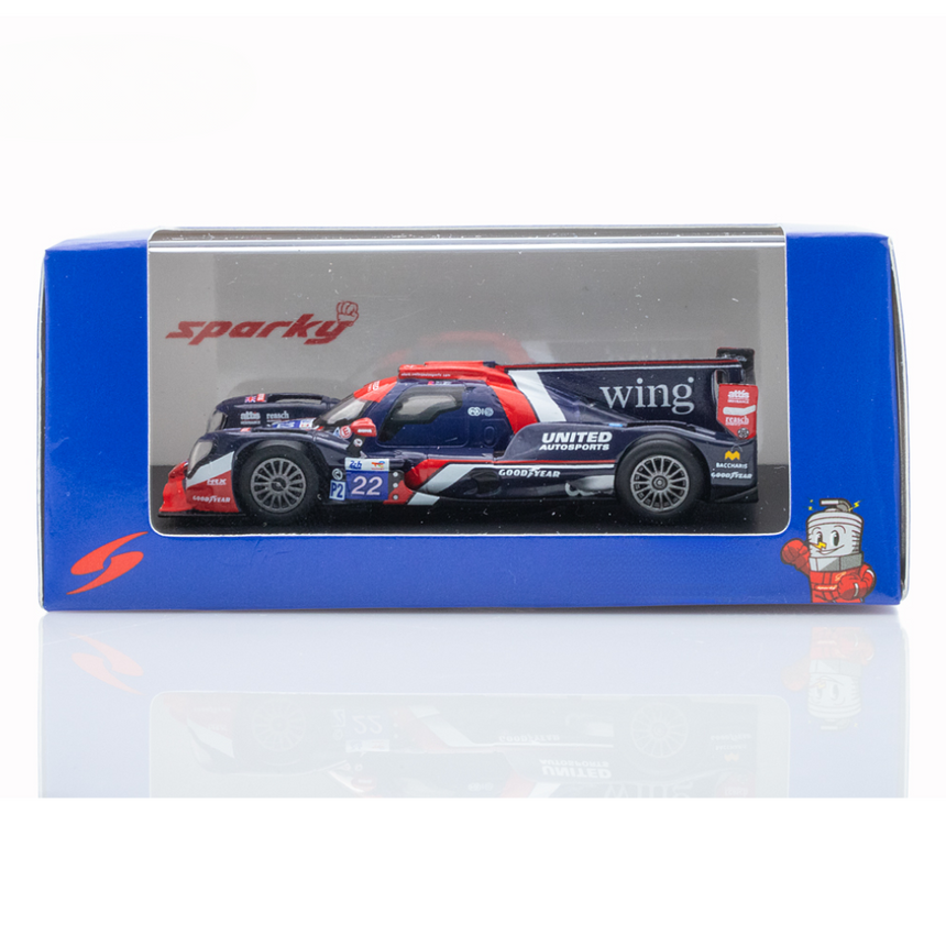 Spark Models Oreca 07 - Gibson No.22 United Autosports - Winner LMP2 class Le Mans 24H 2024 - O. Jarvis - B. Garg - N. Siegel 1/64 Scale Model