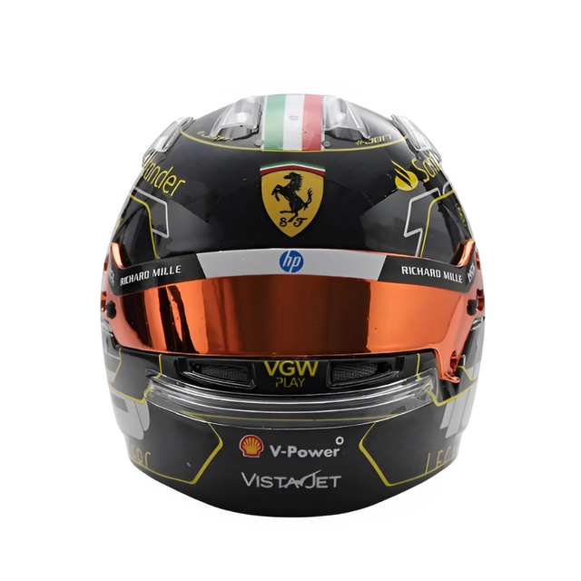 LookSmart Charles Leclerc Monza GP 2024 Mini Replica Helmet Model 1/5 Scale
