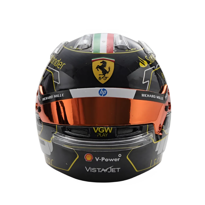 LookSmart Charles Leclerc Monza GP 2024 Mini Replica Helmet Model 1/5 Scale