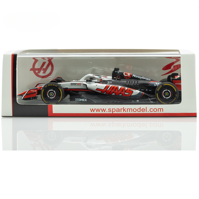 Spark Models F1 Haas VF-25 No.31 M1yGram Haas F1 Team - Canadian GP 2025 - 200th GP - Esteban Ocon 1/43 Scale