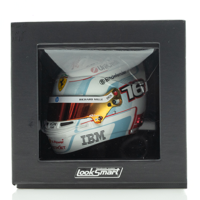 LookSmart F1 Charles Leclerc - Monaco GP 2025 - 2nd Place Mini Replica Helmet 1/5 Scale Model