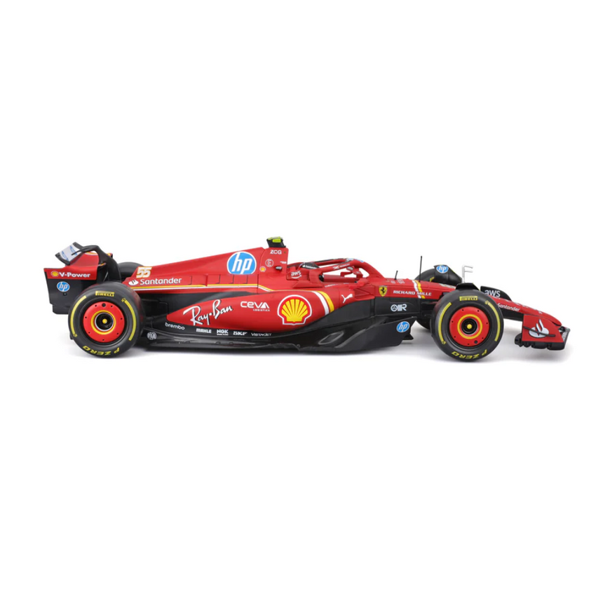 Bburago F1 2024 Ferrari F1 Team Scuderia Ferrari SF-24 - Charles Leclerc With Helmet 1/18 Scale