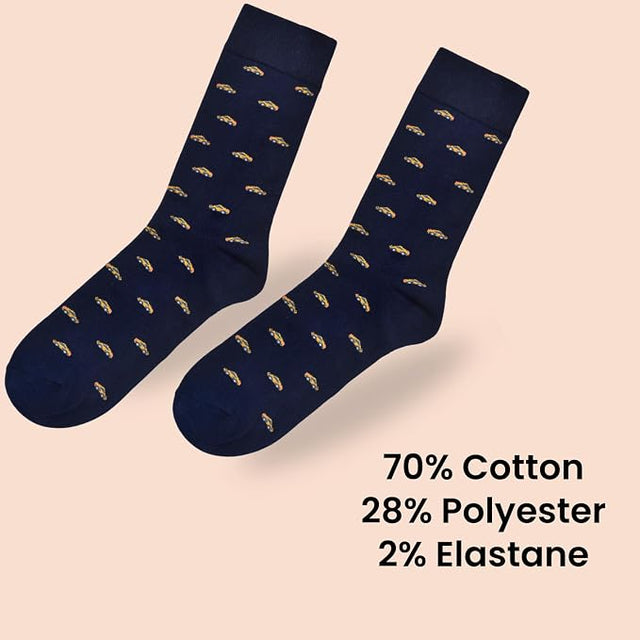 Mad Driver Socks - Funny Racing Car Gift - 1 Pair, Size 8-11 UK and 42-46 EU